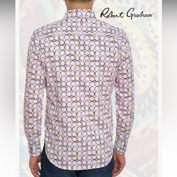 Robert Graham Classic-Fit Arthur Shirt sz M - Picture 7 of 9